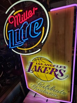 Lakers Millerlite Neon