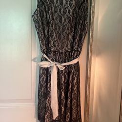 Formal/church Black & White Dress