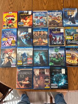 18 3D Blu Rays