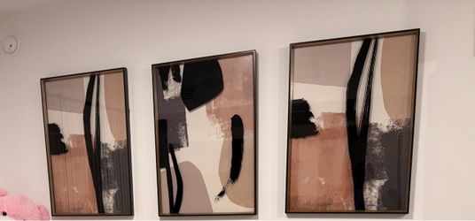 3 Large Abstract wall art for sale