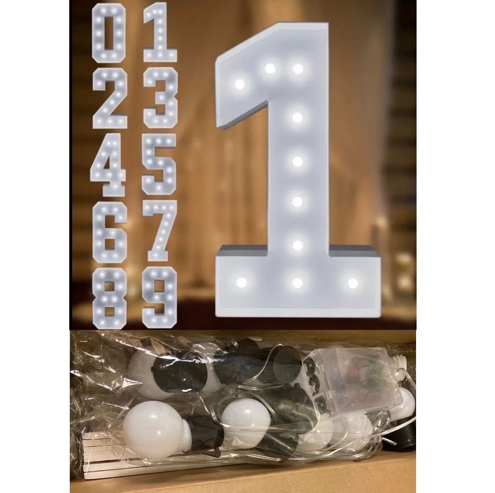 New 4FT Marquee Light Up Number 1pc