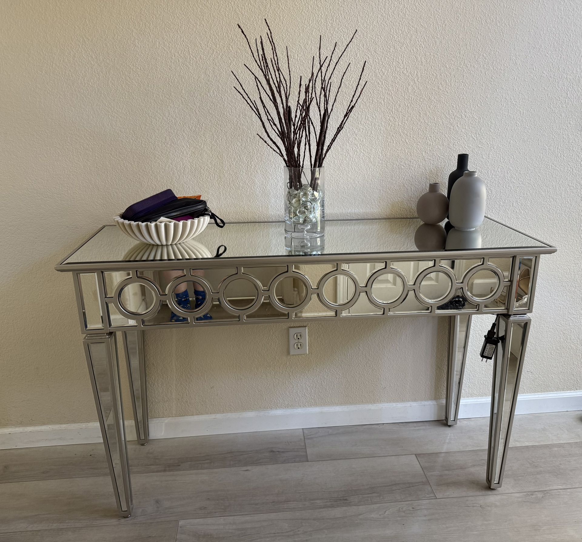 Z Gallerie Mirrored Console