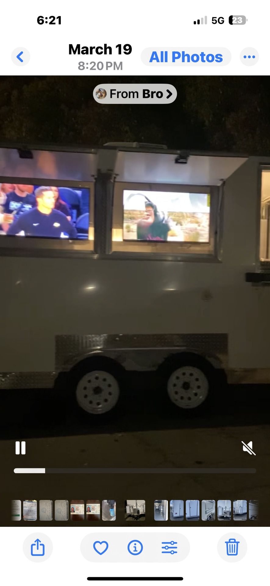16” Foot By 8 Foot Food Trailer For Sell