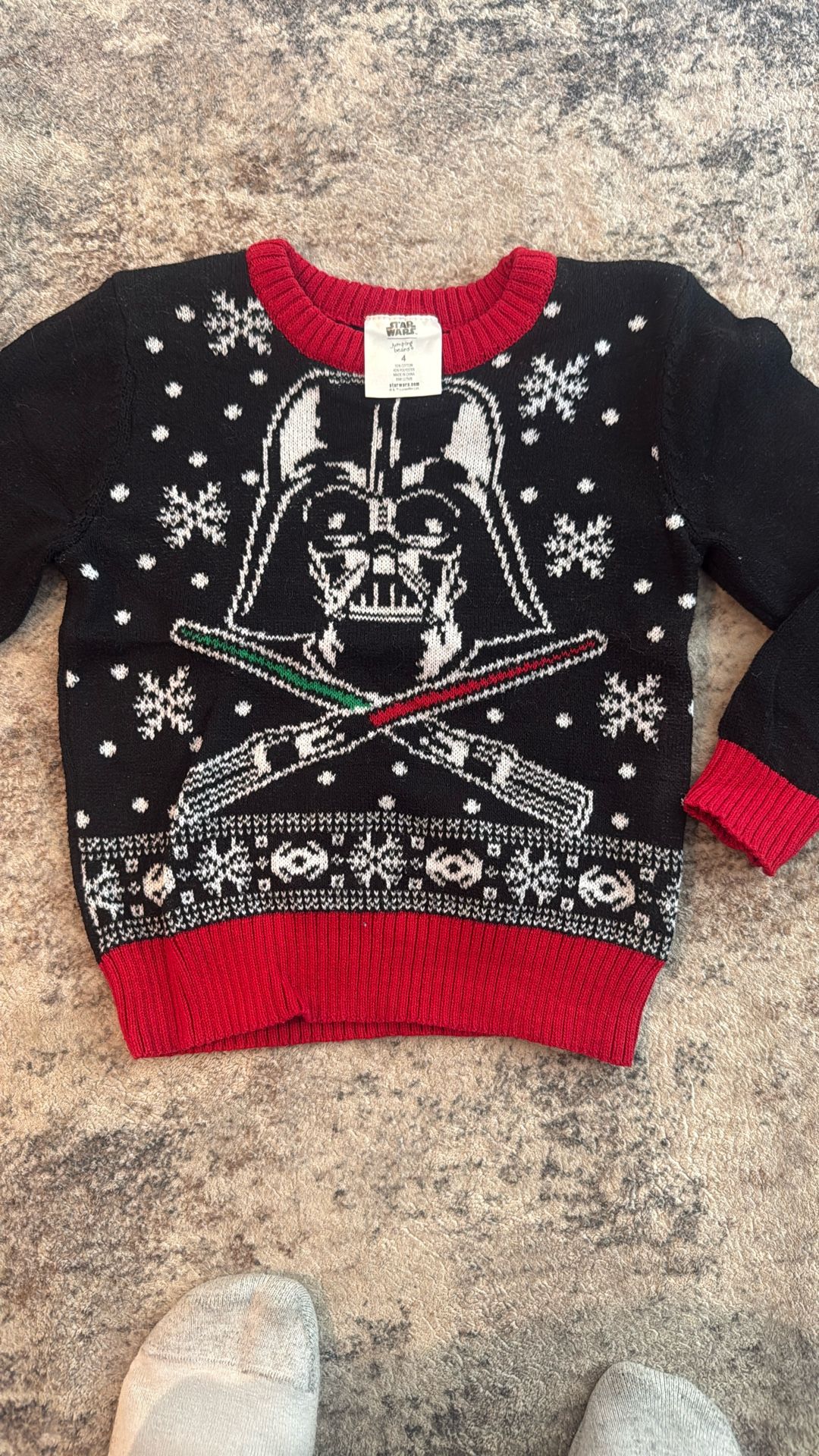 Star Wars Darth Vader Christmas Sweater 4T