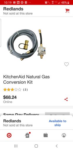 Kitchen Aid natural gas convertion kit