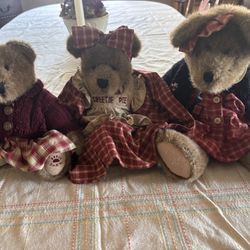 Lot (3) Of Boyd’s Bears In Excellent Condition