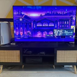 Black TV stand For Up To 65inch TVS