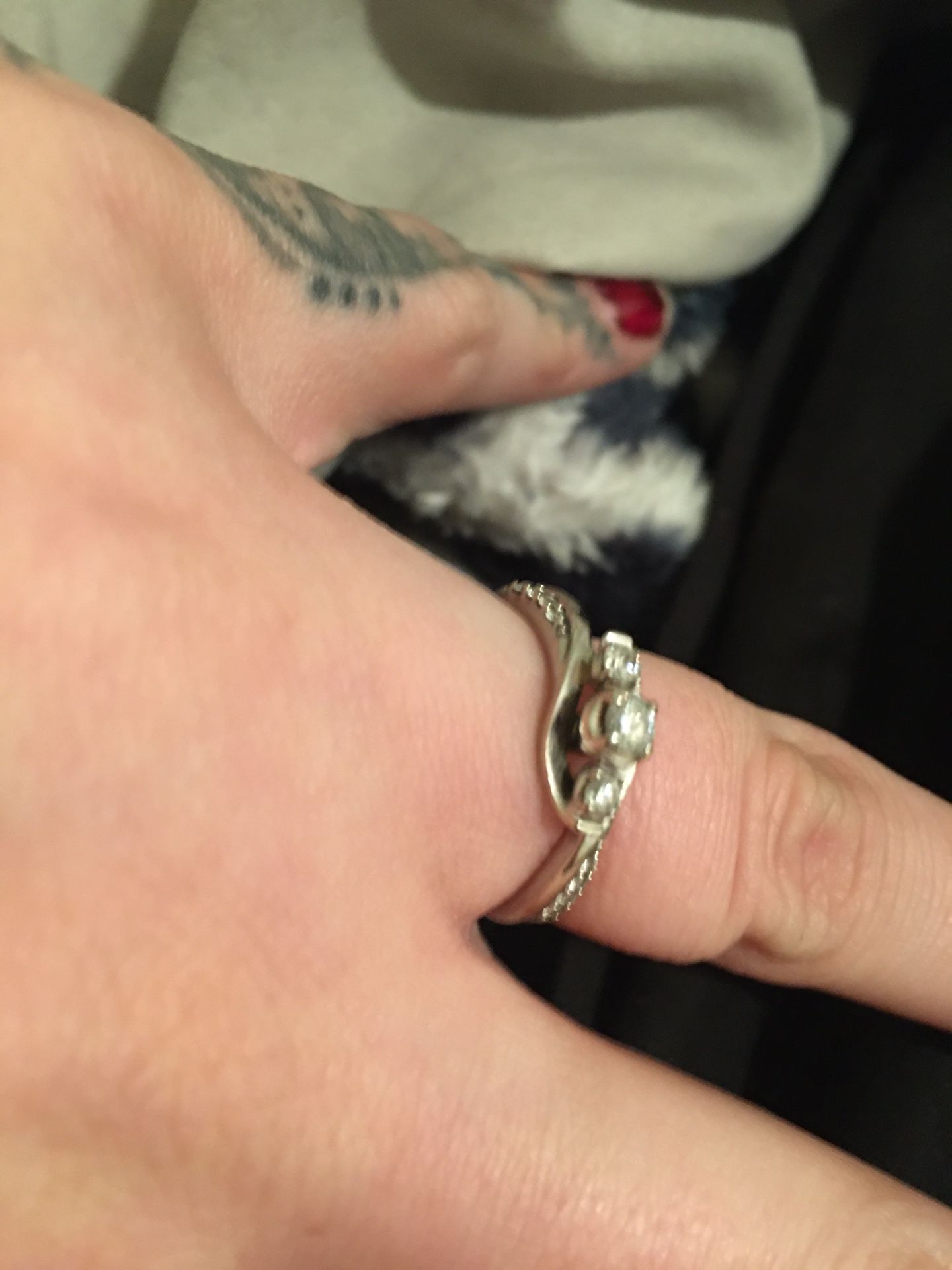 White gold diamond ring *originally $1,400.