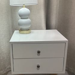 Nightstand with lamp 
