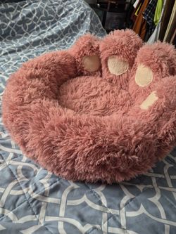 Cama rosada de perro talla L