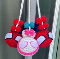 Crochet hanging spiderman