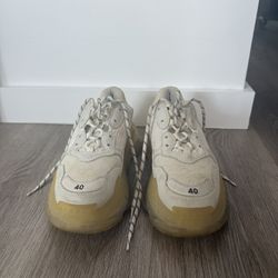 Balenciaga Triple S Sneakers Off White Size 40 