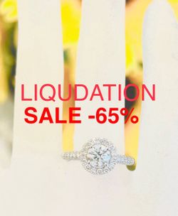 Engagement Ring Diamond Ring1.04 CARATS Natural Diamonds 💎 LIQUIDATION SALE -65%  FIND ANOTHER AT THIS PRICE ILL GIVE YOU $400 LESS !