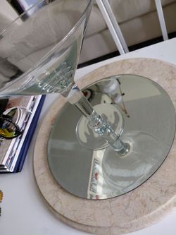 4 mirror place mats or marble table top