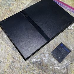 Sony Ps2 Slim w/ Games And Controllers 