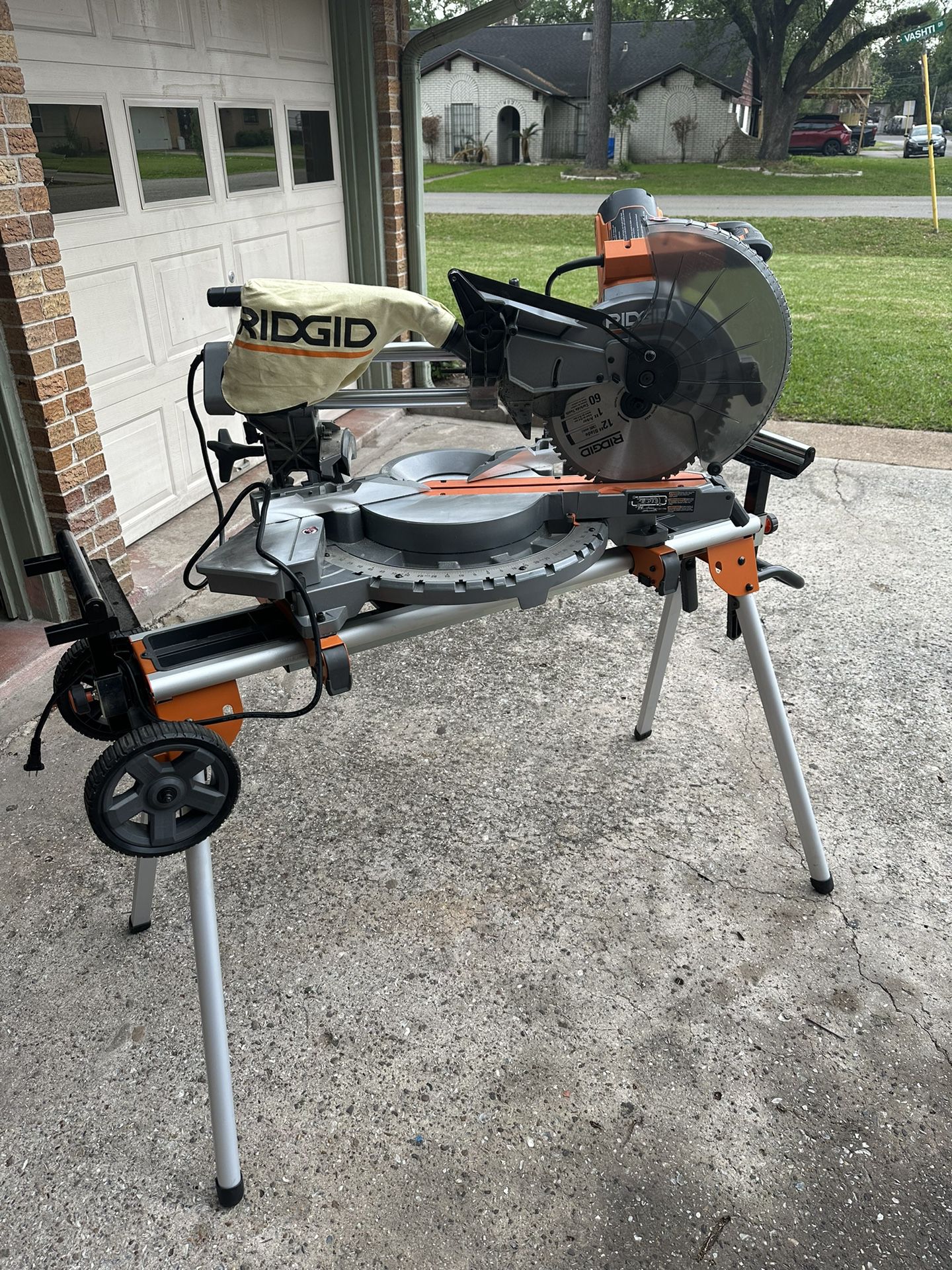 15 Amp Corded 12 in. Dual Bevel Sliding Miter Saw with 70 Deg. Miter  Capacity and LED Cut Line Indicator for Sale in Houston, TX OfferUp
