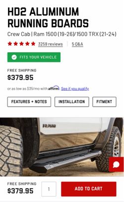 HD2 ALUMINUM RUNNING BOARDS