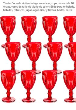 Copas de vidrio