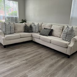 Beautiful Off White Sectional Sofa