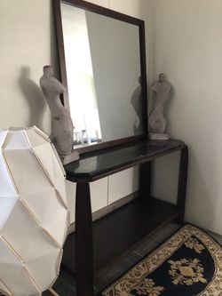 Console Table & Mirror