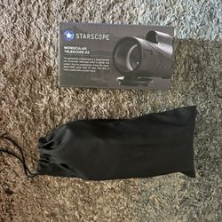 The Starscope Monocular Telescope G2 with Add-on Smartphone Attachment 