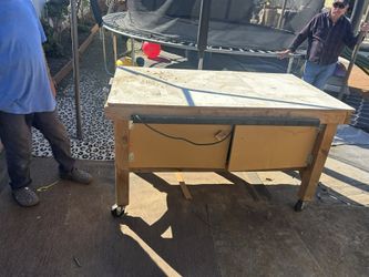 Work Bench And Drill Press