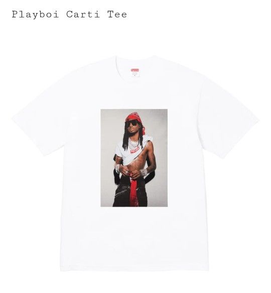 Supreme Playboi Carti Tee Size XL Color White 
