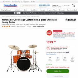 Yamaha stage custom drum set