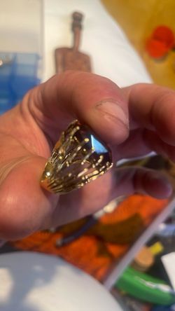 14kt GF Skeleton Hand Statement Ring