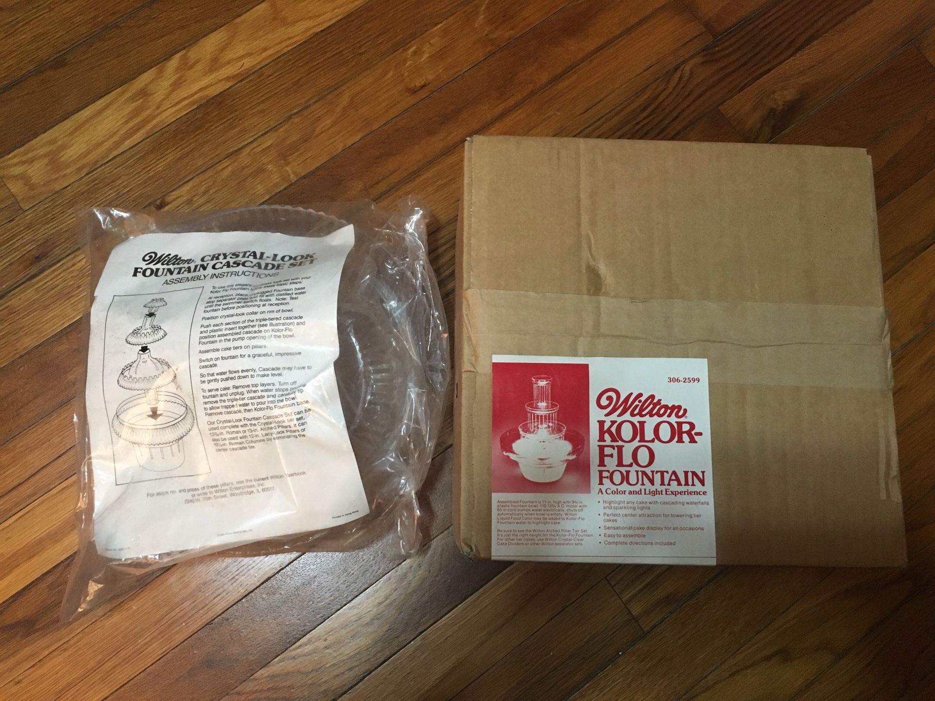 New Vintage Wilton Kolor-Flo Fountain Lights Wedding Cake Party