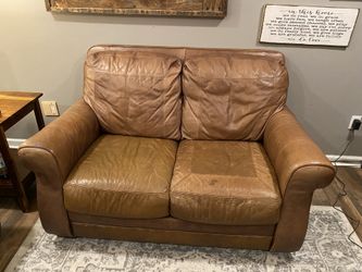 Leather Loveseat