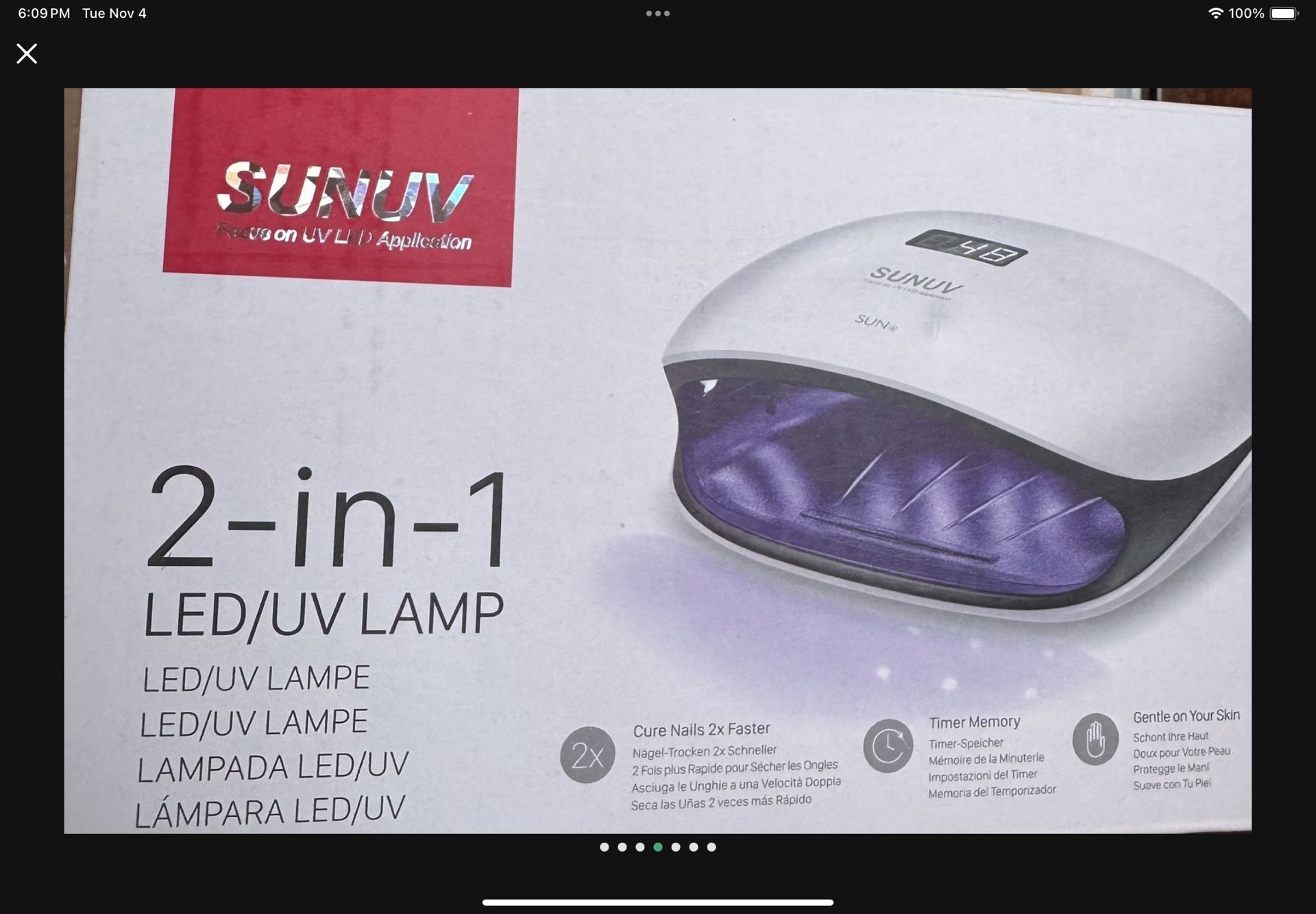UV / LED Nail Lamp With Colors/Foundation And Top Coat