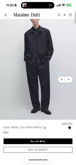 Massimo Dutti Cool Wool Pants - M