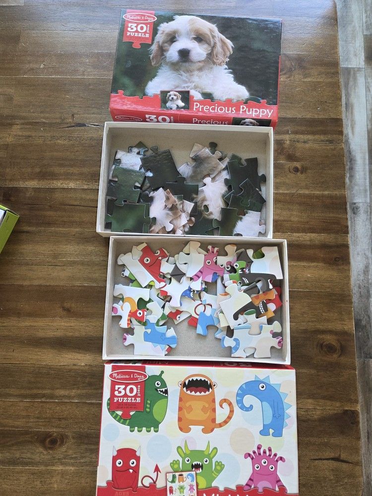 Melissa and Doug 30 Piece Puzzles (x2)