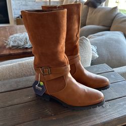 Brown Leather Women’s Boots Size 8.5