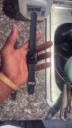 Apple Watch with Black Sport Band