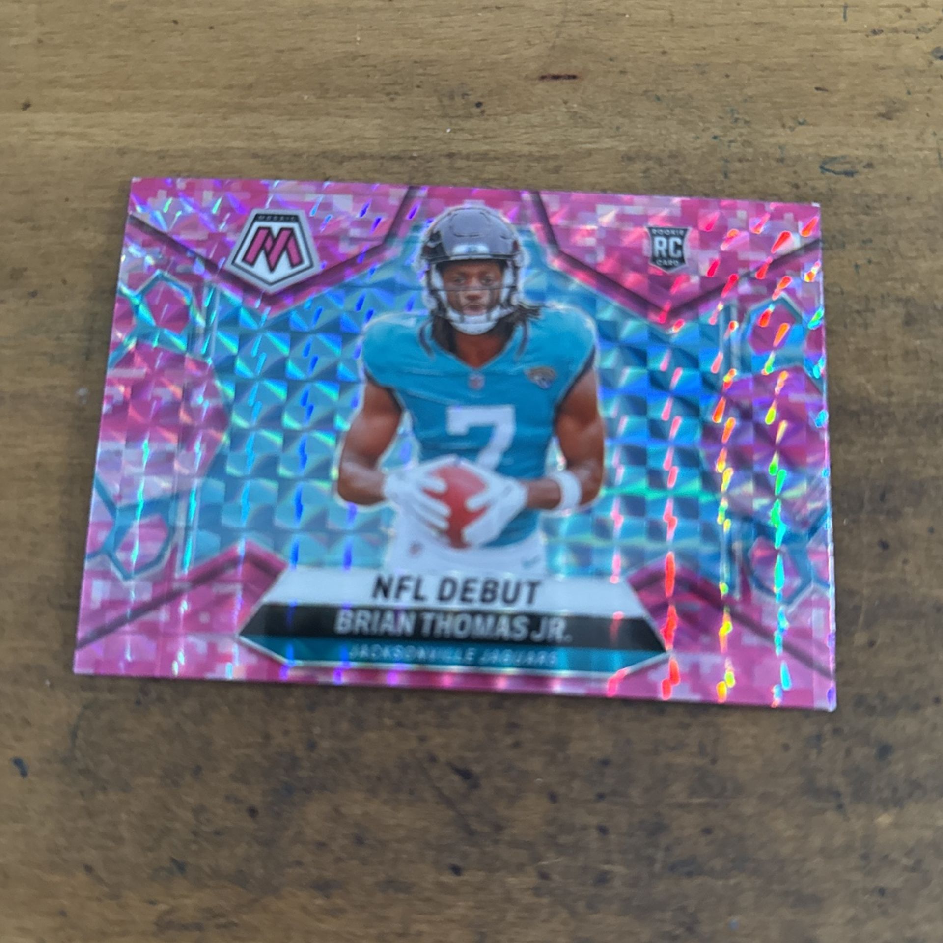 2024 MOSAIC BRIAN THOMAS JR PINK NFL DEBUT ROOKIE