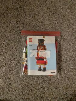 Lego nutcracker and gingerbread ornaments