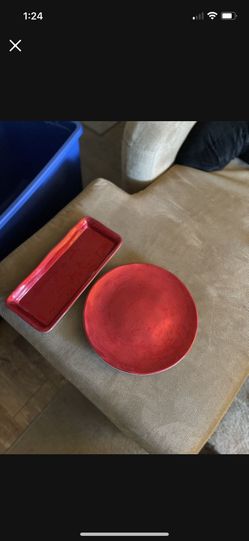 Ruby Red Platters