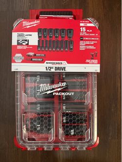 Milwaukee 1/2” impact set