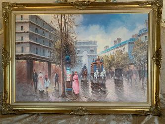 Large Hand Painted Victorian / Antique Style Frame