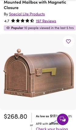 Distressed Mailbox. New