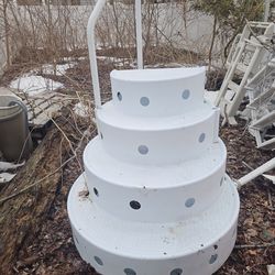 Price is firm... Price is firm heavy duty 420 lb weight limit wedding cake pool steps