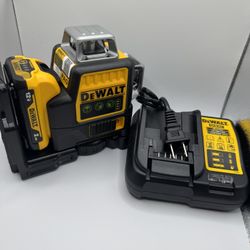 DeWalt 12V Green Line 3 x 360 Degree Laser Level