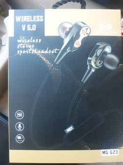 Wireless bluetooth earphones with mini SD card player hands free for Driving.....