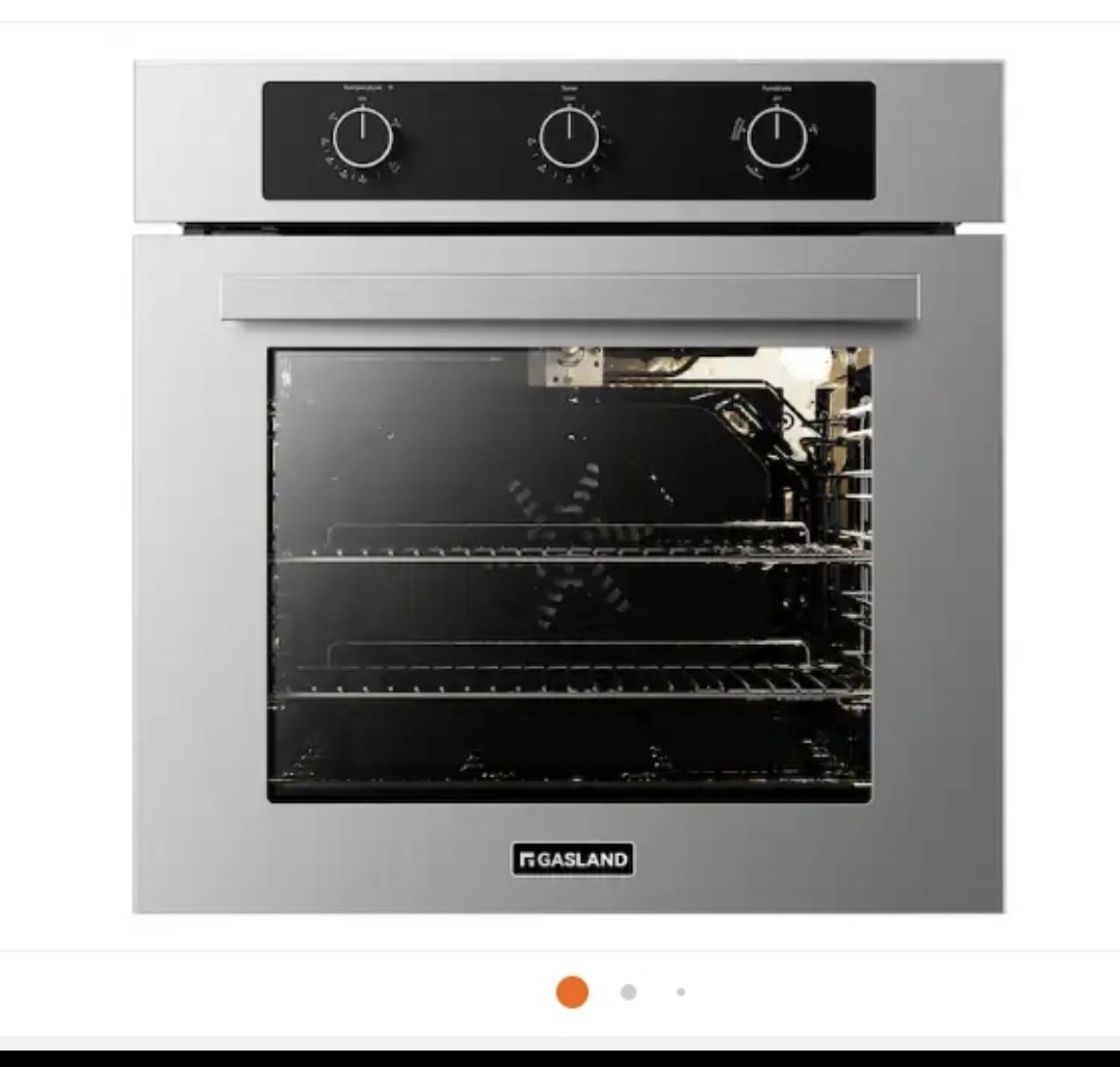 GASLAND 24in. Built-In Single Natural Gas Wall Oven In Stainless Steel W/ Timer Rotisserie And Conve