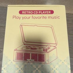 CD Player with Speakers Bluetooth Nostalgic Retro Portable CD Players for Home Wood Music Player FM Radio for HomeWired and Remote Control-Walnut Brow