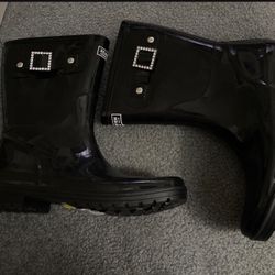 NEW Black Rain Boot Size 11