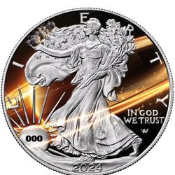 2024 American Eagle Solar System Series Saturn Edition 1 oz Silver Coin ( COA )