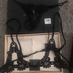 Kiki De montparnasse Lace bra and string bikini
